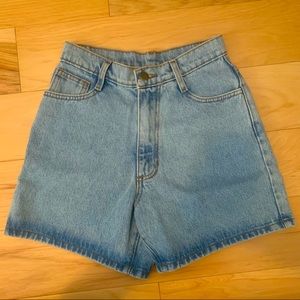 High waisted denim shorts, size 26 (fits snug)